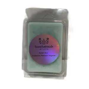 ScentSationals by Layla Golden Aura Wax Melt with Sandalwood Patchouli and Bergamot Scented Candle Wax