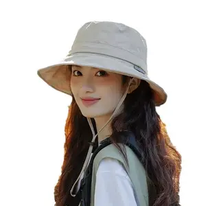 2026 New Arrival Women's Summer Sun Hat — UV-Resistant, Quick-Drying Bucket Hat for Hiking & Outdoors, Featuring Windproof Chin Strap