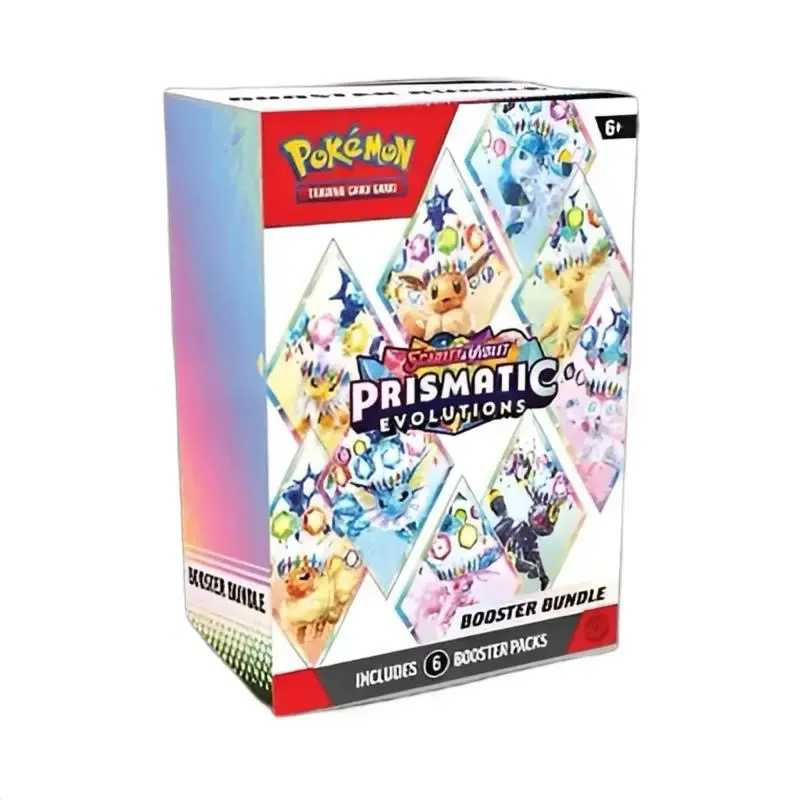 Pokémon TCG: Scarlet & Violet - Prismatic Evolutions Booster Bundle, Official Sealed Trading Card Game Packs for Collectors & Players