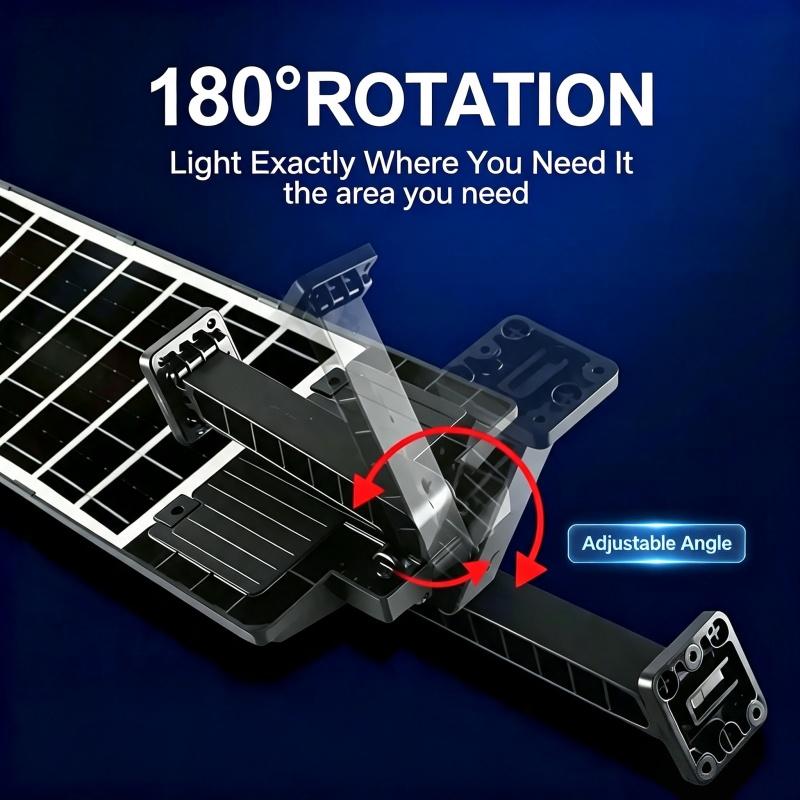 504 LED Outdoor Flood Light - Dusk-to-Dawn Street Lamp with Remote & Auto Shut-Off, Waterproof Powered Lighting for Garden, Road, Spotlights