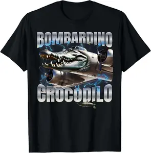 Italian Brainrot T-Shirt, Bombardino Crocodilo Meme T-Shirt, Funny Italian Culture Tee, Crocodilo Themed T-Shirt for Meme Lovers sweatshirts