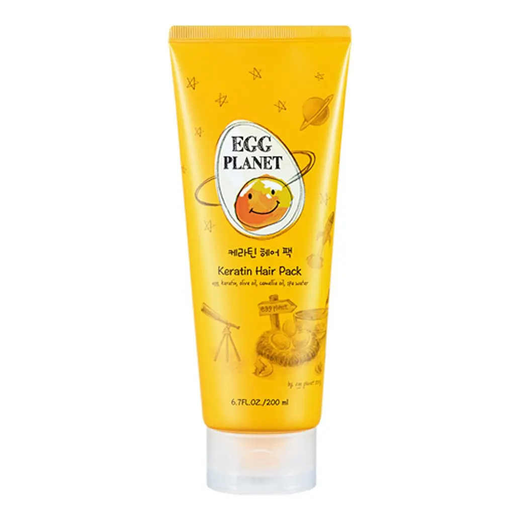 Daeng Gi Meo Ri Egg Planet Keratin Pack Haircare Treatment - 200ml Liquid Nourishing Olive Oil Conditioner for Adult Normal Hair