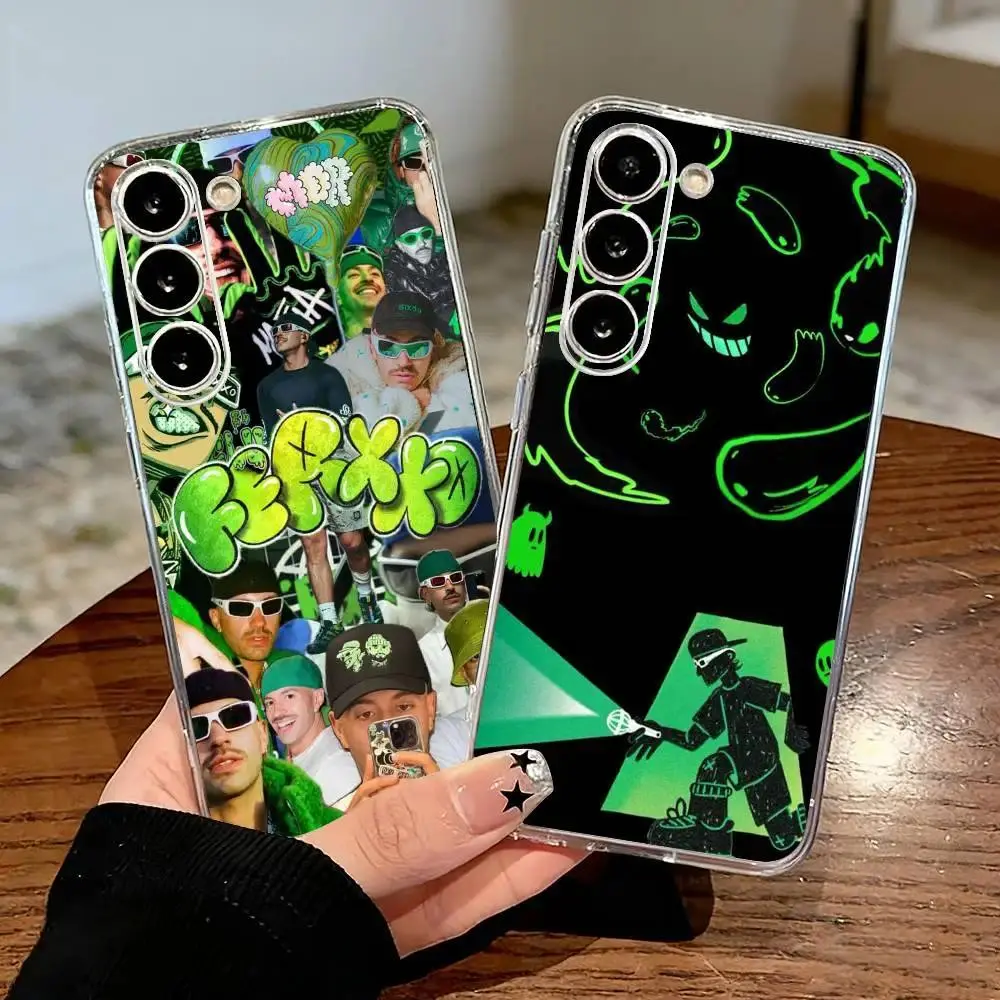Singer F-Feid Ferxxo SIXDO Singer Phone Case For Samsung Galaxy S26 S25 S24 S23 S22  A71,A70,A52,A51,A40,A30 Transparent Cover