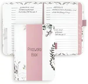 Floral Password Keeper with Tabs - Pocket-Sized Notebook for Seniors, Address Sections & Order Tracker