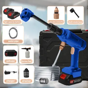 *Cordless Pressure Washer Battery Powered; 990PSI Cordless Power Washer with 6-in-1 Nozzle, 23FT High-Elastic Hose, 21V Battery&Charger; Portable Handheld Pressure Washer Cleaner for Home, Car, Garden