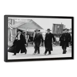 Classic Tombstone Western Movie Canvas Print, Wyatt Earp & Doc Holliday Iconic Scene Wall Art, Vintage Western Poster Decor for Living Room, Bedroom, Man Cave, Office, Bar, Game Room
