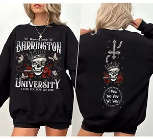 Barrington University Double Side Sweatshirt, I Vow You Vow We Vow Lords Sweatshirt, The Ritual Book Hoodie, Dark Romance Book Club T-shirt, Morally Grey Book Club Shirt, Reader Gift