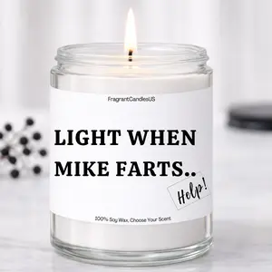 Funny Valentine's day gifts for him, Father's Day gifts for dad, Fart Candles, Gifts for him, boyfriend, Funny fart gifts for dad, husband, Personalized gifts for him, Fart candle gifts, personalized custom candles, customized gifts, Valentine Candle