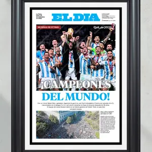 2022  Argentina Defeats France '!CAMPEONES DEL MUNDO!'  Print