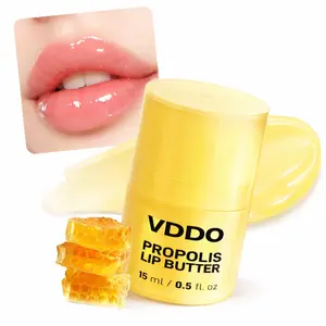 Honey Glow Lip Butter – Hydrating & Plumping Lip Balm with Propolis & Shea Butter, Gentle Exfoliation, Glossy Moisturizing Lip Oil Stick for Girls & Women, Revitalizes Dry Lips (0.5 fl.oz / 15ml)