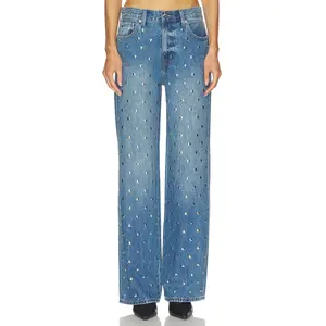 PISTOLA Hendrix High Rise Wide Jeans in Charmed