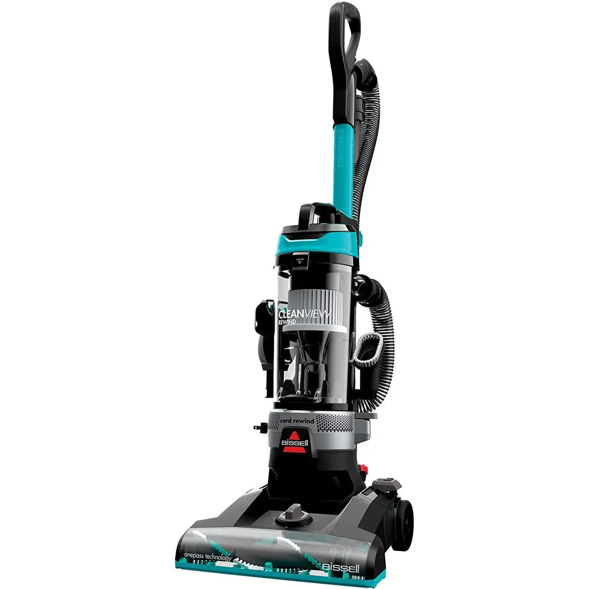 Bissell Homecare International 1028408 Clean View Bagless Corded Upright Vacuum Cleaner - Home Use, Multi-Level Filter, Non-Wi-Fi, High-Efficiency, Labor-Saving