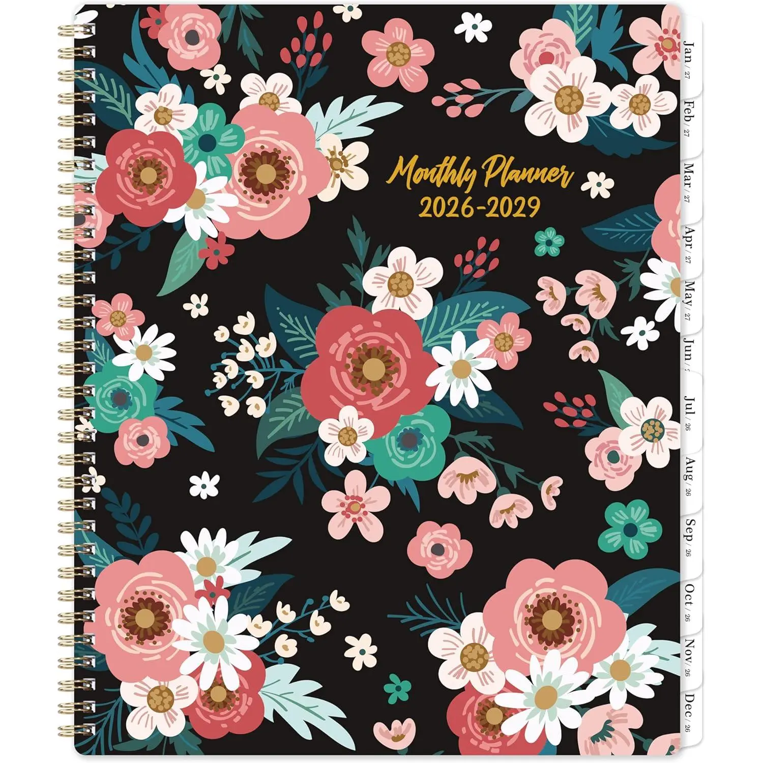 2026-2029 Monthly Calendar/Planner - 3 Year Planner from JULY 2026 - JUNE 2029, 9'' x 11'', 3 Year Calendar Planner with Monthly Tabs, Two-Side Pocket, Contacts Pages, Notes Pages