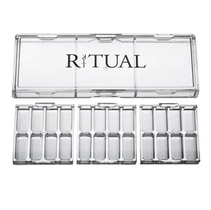 Empty Makeup Palette w 24 Wells | Modular Interchangeable Depotting System | Ritual Pro Palette 3 | 8 Well Bundle, Lipstick, Creams, Alcohol based makeup and paint, watercolor, Gouache, Acrylic paint