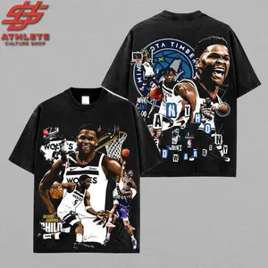 [LEO] 'Ant-Man 5' Anthony Edwards For Wolves Nation High-Quality 100% Cotton T-Shirt (Made In US), Timberwolves Fans Hooper Shirt, Game Day Outfits, Gift For Basketball Fans, Basketball Graphic Tee