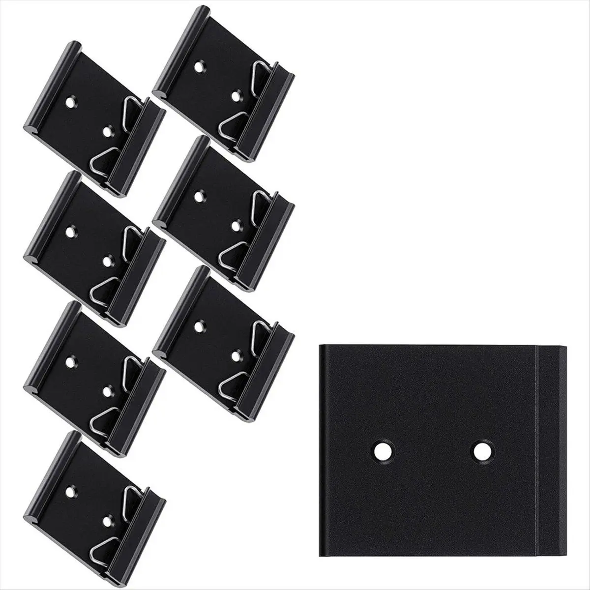10 Pcs Din Rail Mount Clip Snap in Universal Mounting Brackets Fixed Clamp,Relay Clip for 35mm Din Rail Switches 1.7Inch