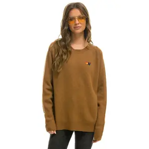 VINTAGE CABIN 2 UNISEX CASHMERE SWEATER - BUTTERSCOTCH
