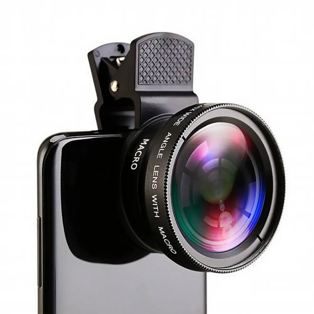 0.45X 2 in 1 Macro Wide Angle Mobile Phone Camera Lens Cellphone Accessories