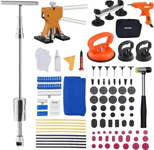 Auto Dent Puller Kit - Adjustable Golden Dent Remover Tools Paintless Dent Repair Kit Dent Lifter Puller for Car Large & Small Ding Hail Dent Removal outdoorfun