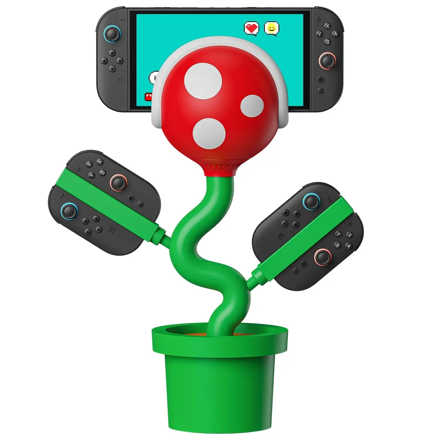 2 TV Dock for  Switch2 Docking Station with Cooling Fan, Chargering Dock for  2/Joypads, Piranha2 Stand with 4K 60Hz /USB 2.0/USB-C Ports, PD   Cute Gaming Setup