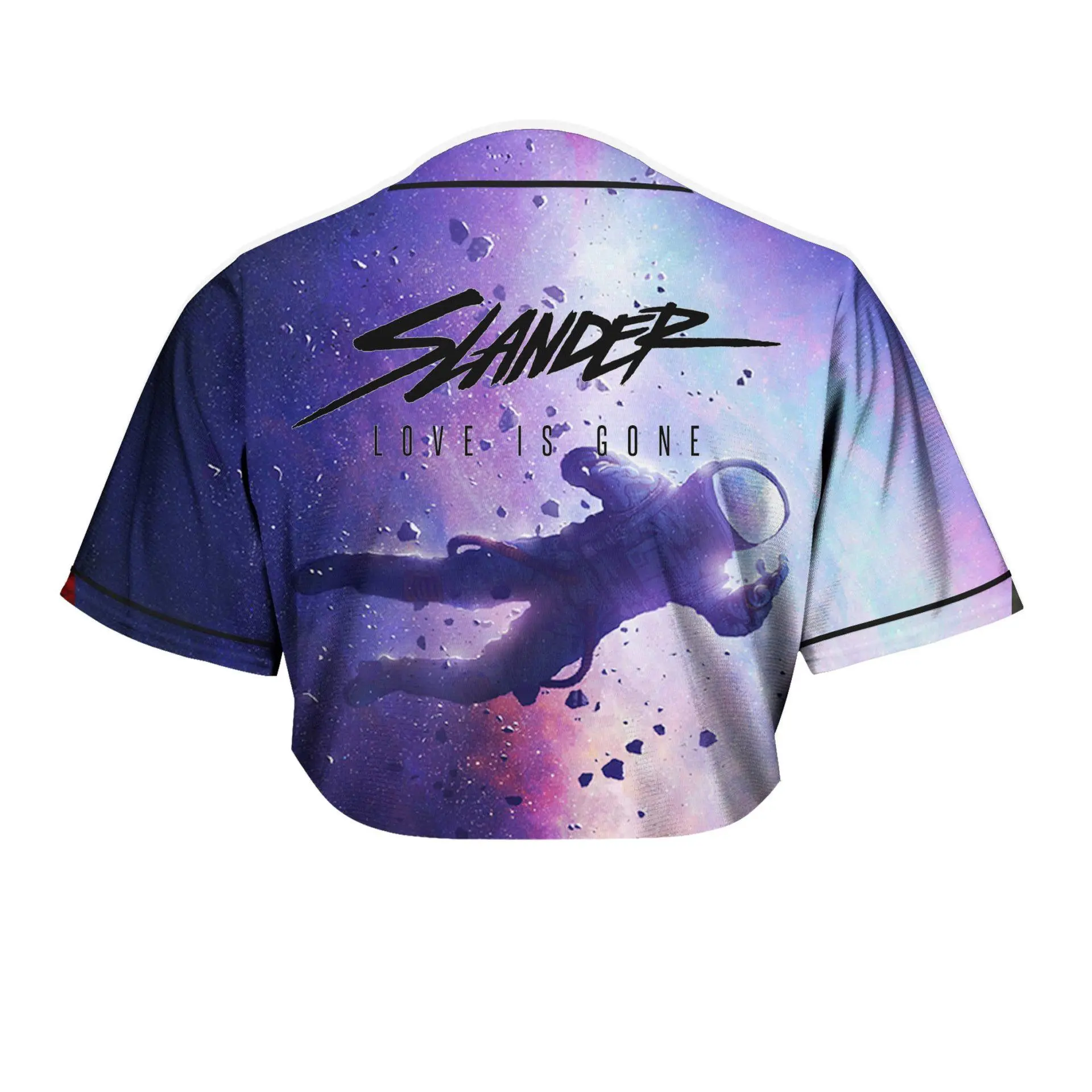 Astronaut Crop Top Jersey, Slander Inspired Festival Apparel for EDM Fans