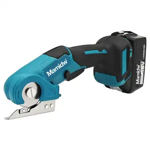 Wireless Electric Scissors with Safety Lock, Includes USB Cable, Strong 2000mah Rotating Cutter for Cardboard, Carpet, Leather