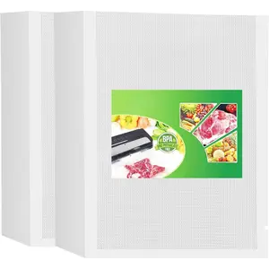 200 Quart Size 8" x 12" Vacuum Sealer Bags with  and Heavy Duty, for  Storage Vaccume Sealer PreCut Bag