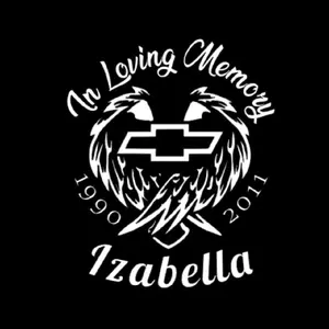 In Loving Memory Vinyl Window Decal with Wings and Bowtie High-Quality Cut Vinyl for Vehicle Boat RV Office Desk Laptops Easy Install 10"