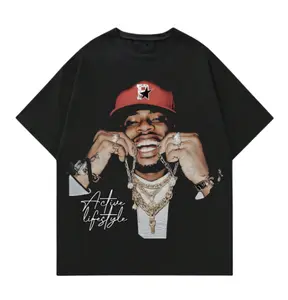 ROMWE Street Life Men's Portrait Printed Short Sleeve T-Shirt, Summer, School Cotton T-Shirt, Hoodie, Sweatshirt S-3XL, Streetwear & Underwear