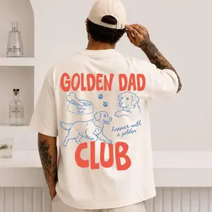 Golden Dad Club (Design On Back) Shirt, Golden Retreiver Dog TShirt, Gift For Dog Dads, Animals Lover Shirt