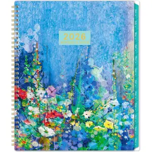 2026 Monthly Planner/Calendar - 9'' x 11'', JAN. 2026 - DEC. 2026, Large 12 Monthly Planner 2026 with -wire Binding, Inner Pocket,Tabs,  Paper