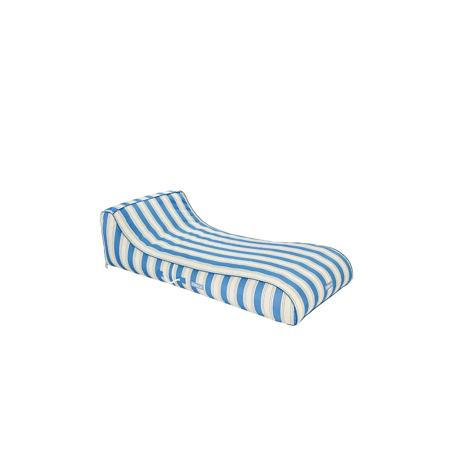 FUNBOY Fabric Sunbed in Blue Stripe