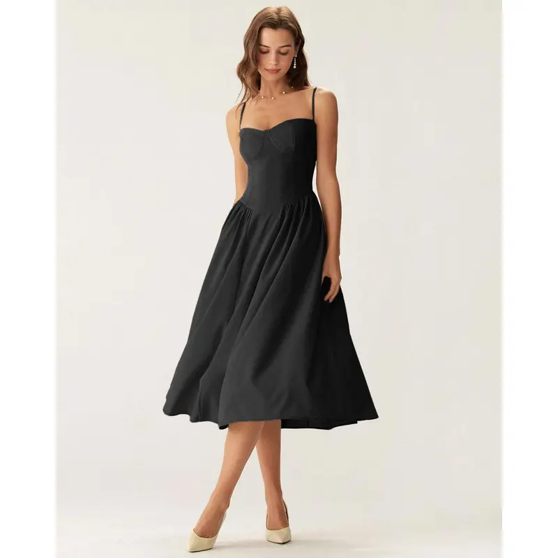 sachin and babi light blue dress Sleeveless Mock Neck Midi Dress main image 1