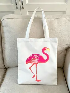 Cute and Practical Flamingo Large Capacity Shoulder Bags Perfect for the beach,camping,shopping,and gifting. Casual Shopping Bag