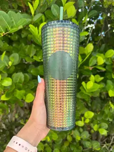 Green grid venti 24 oz Tumbler