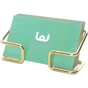 Business Card Holder for Desk, Cute Metal Card Organizers and Office Desk Accessories for Men and Women (Golden)