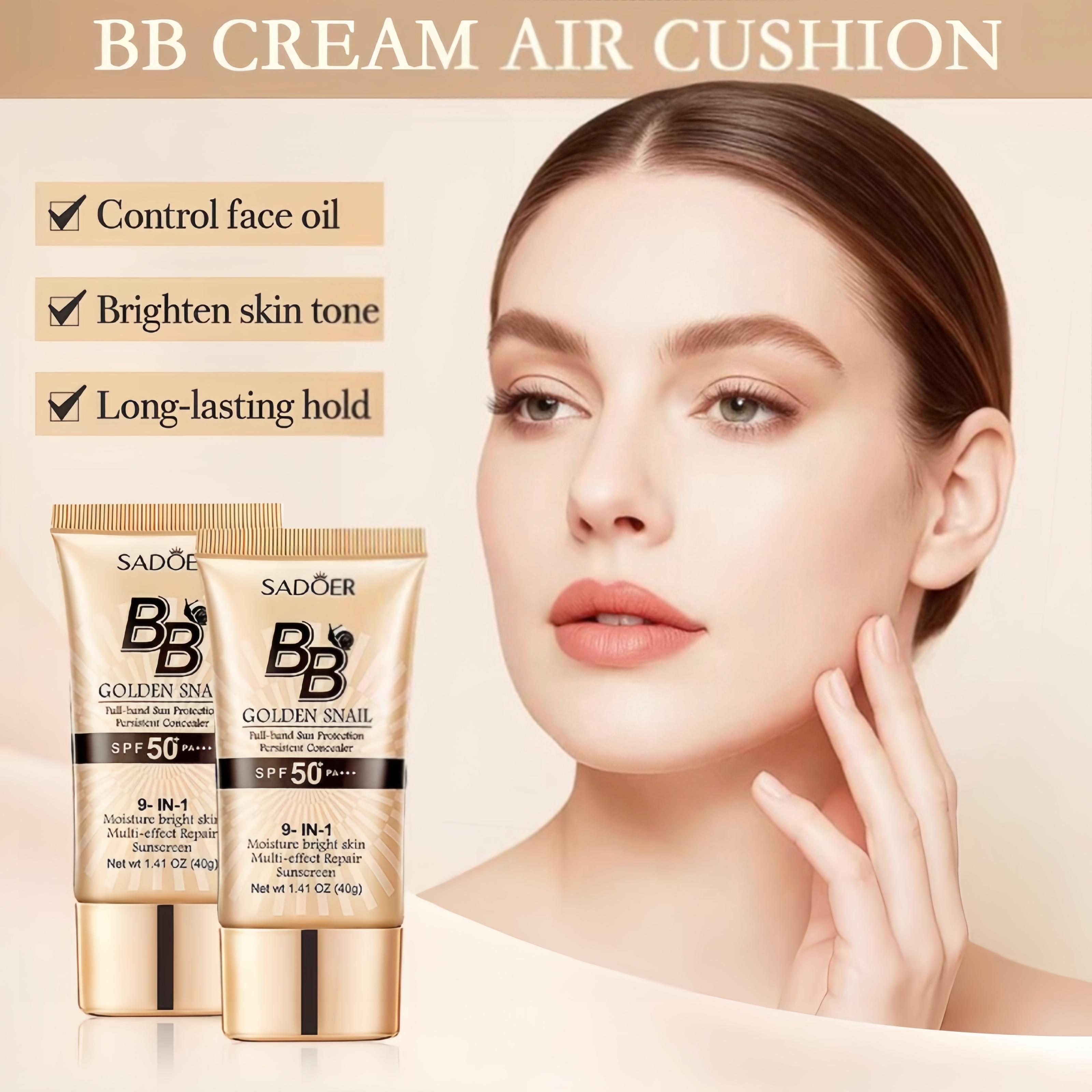 High-coverage waterproof snail BB cream - matte finish, long-lasting moisturizing and oil control, creates a natural makeup look, refreshing and non-greasy, perfect for makeup beginners, a great gift for Mother's Day, Christmas, and Valentine's Day.