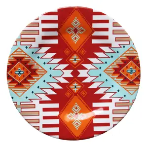 Southwest Motif Melamine Dinner Plates, Set of 4