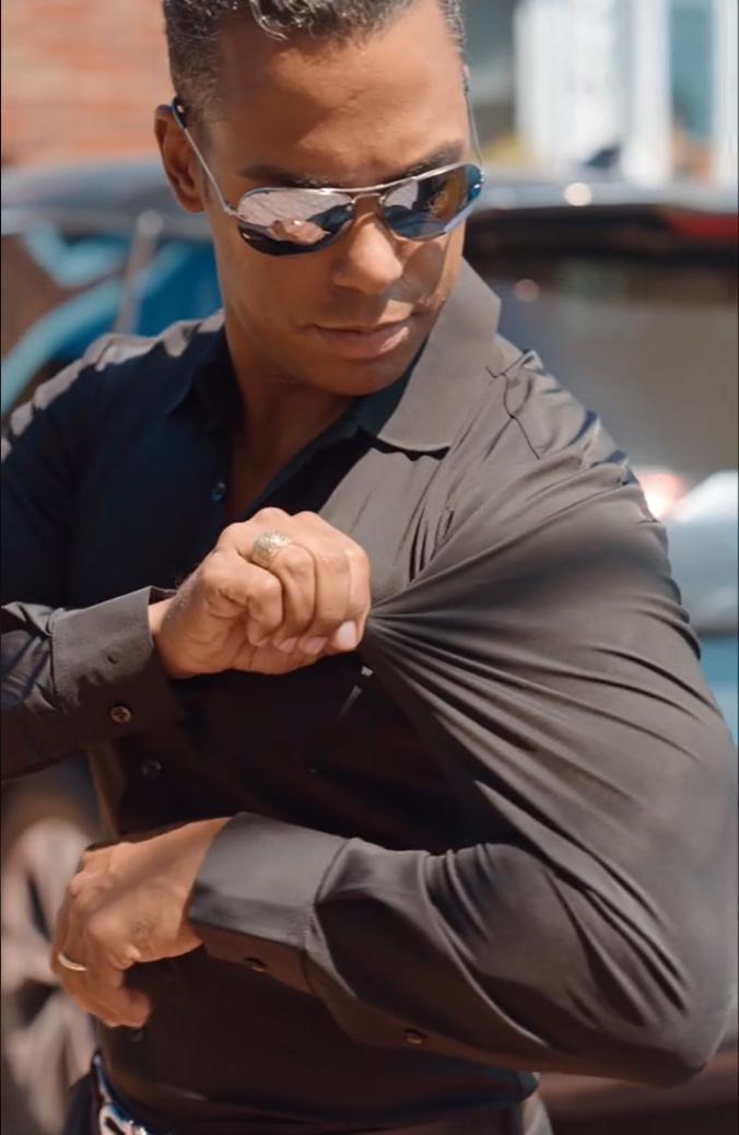 Elencoco Men's Super Stretchy Dress Shirt Quick-Drying Breathable Anti-Wrinkle Muscle Slim Long-Sleeved Business Sports Casual Black Top Outdoorfun Beige Fabric,Father's Day Gift Workwear Menswear,Black Friday Elencoco Men's Super Stretchy Dress Shirt Quick-Drying Breathable Anti-Wrinkle Muscle Slim Long-Sleeved Business Sports Casual Black Top Outdoorfun Beige Fabric,Father's Day Gift Workwear Menswear,Black Friday