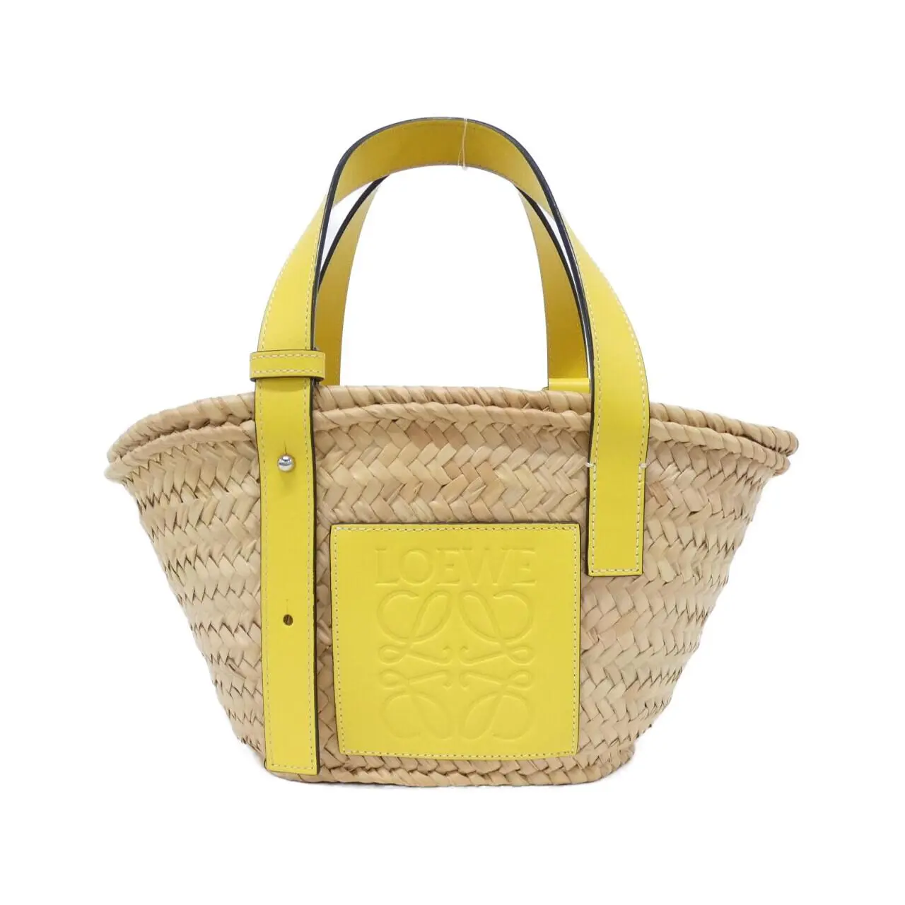 Pre-owned Loewe Straw Shoulder Bags Raffia Calf Tote Bag