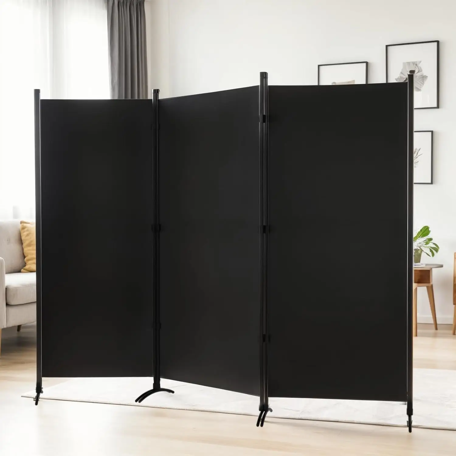 Room Divider 6ft Room Dividers and Privacy Screens, 3 Panel Partition Room Divider Screen Portable Fabric Panel, Indoor Folding Room Divider for Room