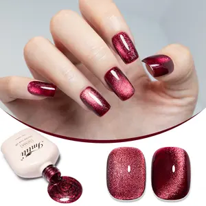 IMTITI Red Cat Eye Gel Nail Polish , Long-Lasting UV/LED Soak-Off Formula, Perfect for DIY and Salon Nail Art, nail art for women and girls, nail care and nail polish outdoorfun