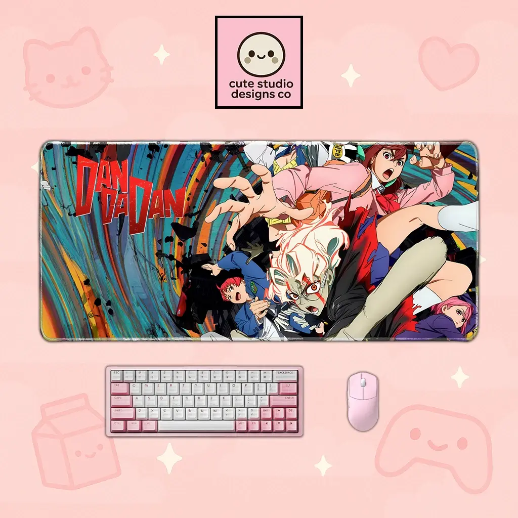 Dandadan Anime Mousepad XL Action Desk Mat Manga Gaming Mouse Pad Colorful Anime