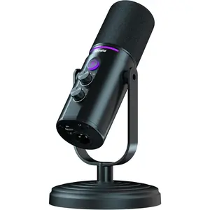 UGSIS odcast Dynamic Microhone, XLR/USB Recording C Microhones for Broadcast, odcast, Recording, Gaming & Streaming, Studio Mic with Mute, Headhone Jack,  Volume Control, Windscreen