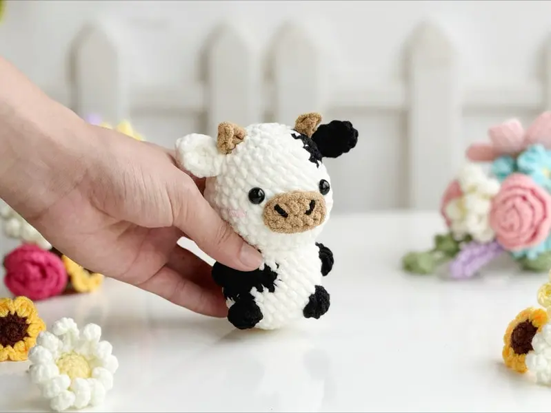 Cow Crochet, Amigurumi Crochet, Cute Crochet, Plushie