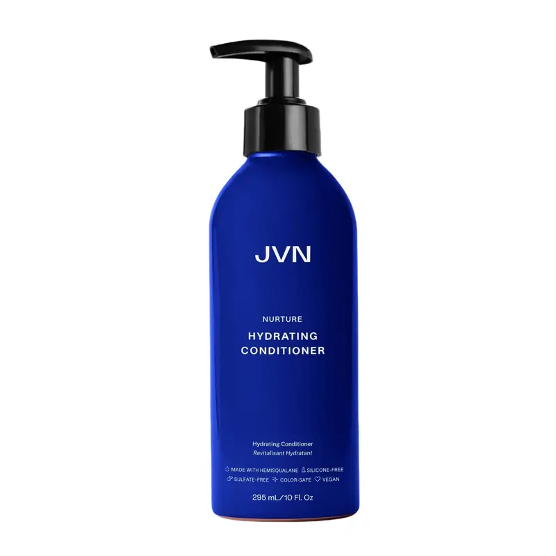 JVN Nurture Hydrating Conditioner, 10 Fl Oz, Detangles & Softens Hair, Moisture and Deeply Nourishing Conditioner, Color Safe Hair Care for Women and Men, Non-Toxic, Silicone and Paraben Free