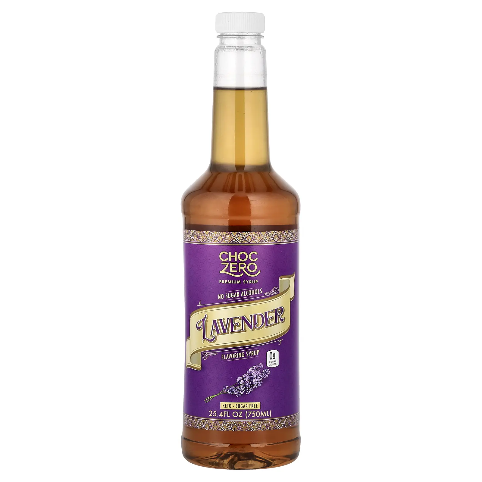 ChocZero Premium Syrup, Lavender, Sugar Free, 25.4 fl oz (750 ml) ChocZero Premium Syrup, Lavender, Sugar Free, 25.4 fl oz (750 ml)