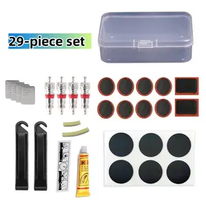 Bicycle Tire Repair Tool Set, 1 Set Bicycle Tire Repair Tool with Tire Levers and Puncture Patches, Fast Repair Kit for Outdoor Activities, Bicycle Repair Tools