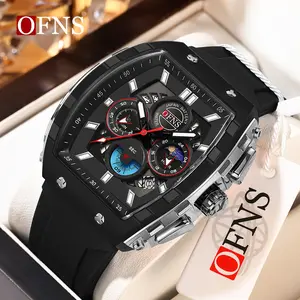 Men's Stylish Three-Eye Quartz Wristwatch, Multifunctional Waterproof Luminous Chronograph with Calendar for Business, Sports and Gift Giving tiktokshopspringglowup
