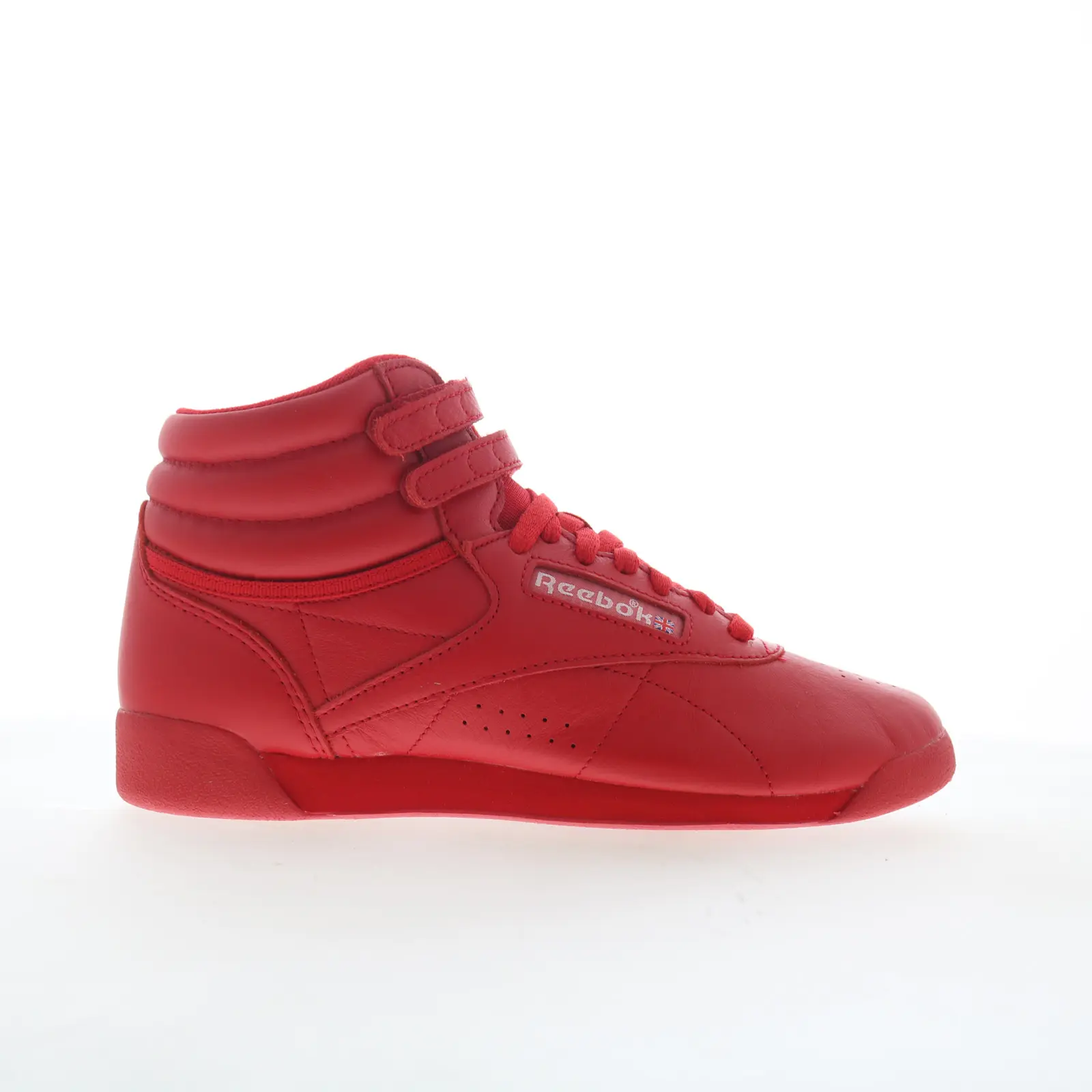Reebok F/S HI Womens Red Synthetic Lace Up Lifestyle Sneakers Shoes